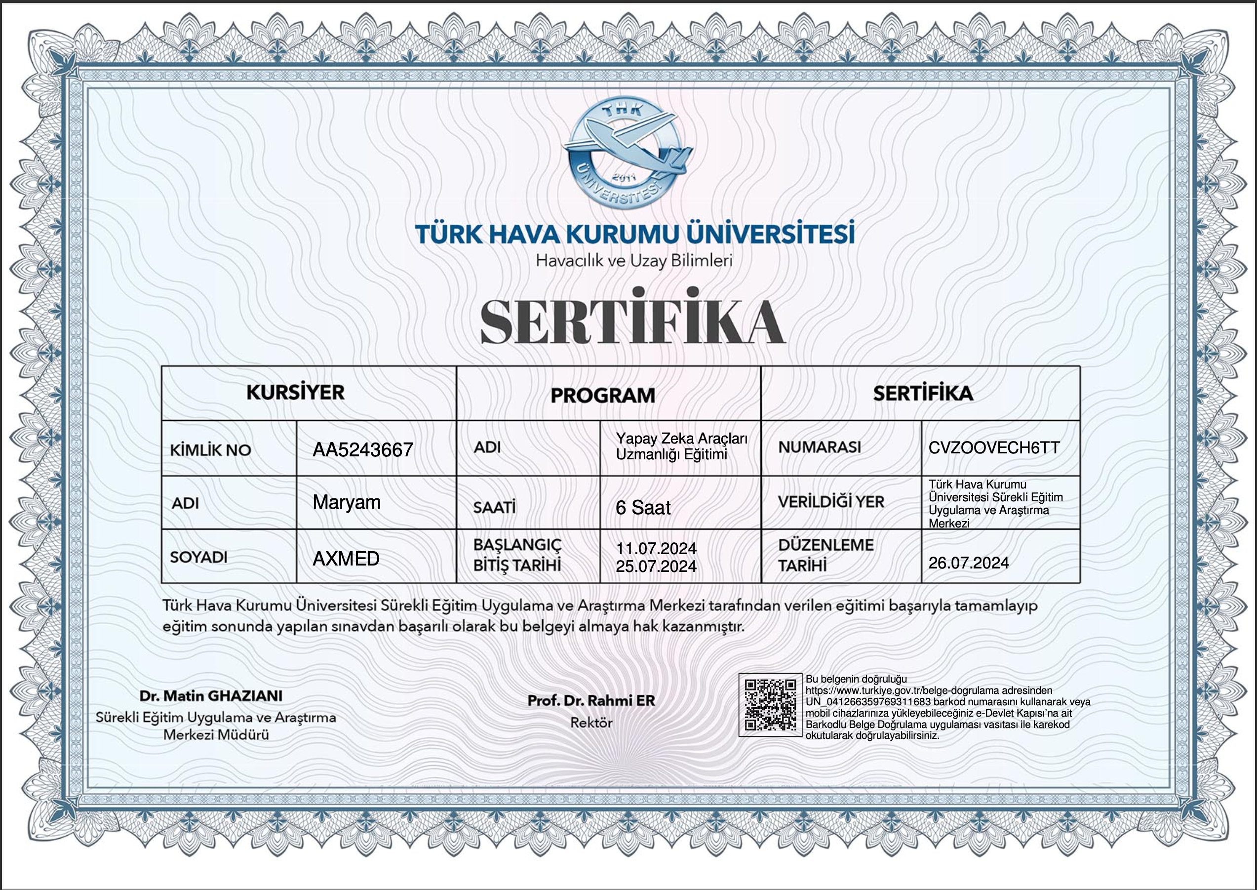 Certificate 5